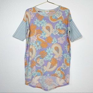 Lularoe Floral High Low Irma Top